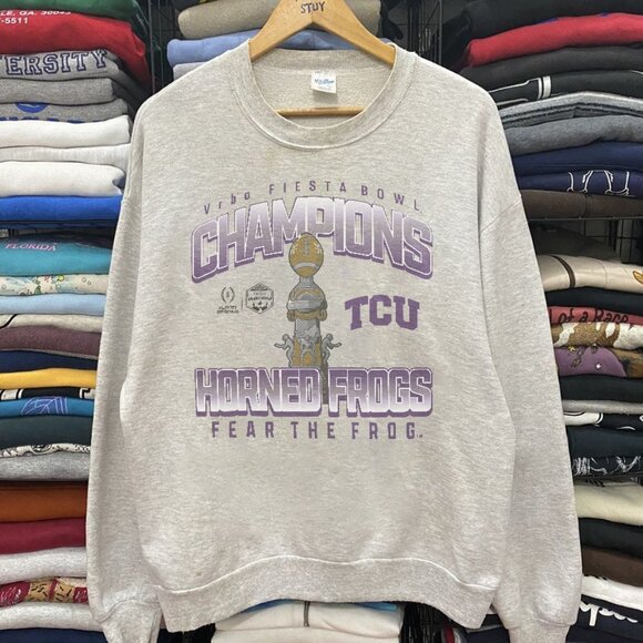 TCU Horned Frogs Football Champions Fiesta Bowl Sweatshirt, TCU Shirt Tee - Picture 1 of 2